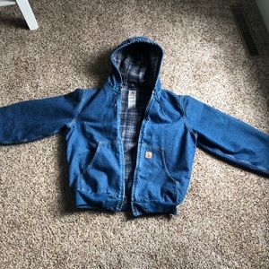 Vintage Carhartt Denim Hooded Jacket